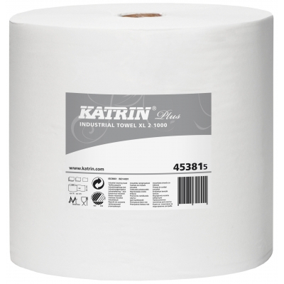 Białe czyściwo przemysłowe w roli Katrin Plus XL 2