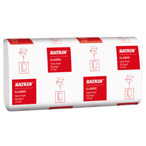 Dwuwarstwowy ręczniki papierowy ZZ 3.000 szt Katrin Classic Hand Towel Zig Zag 2