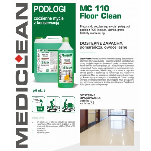 Mediclean Floor Clean 5L płyn do podłóg o zapachu owoców leśnych