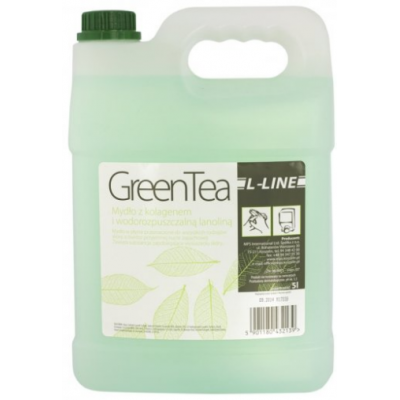 Mydło w płynie z kolagenem, lanoliną, elastyną Green Tea 5l