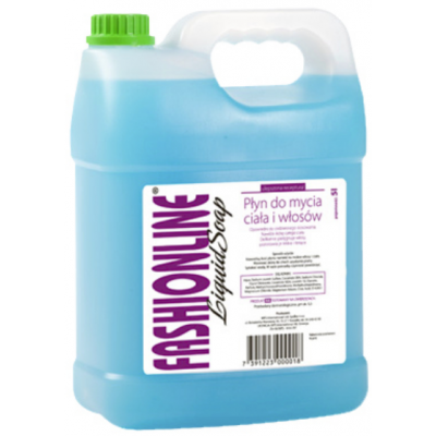 Mydło w płynie Fasionline 5L niebieskie zapach cedru