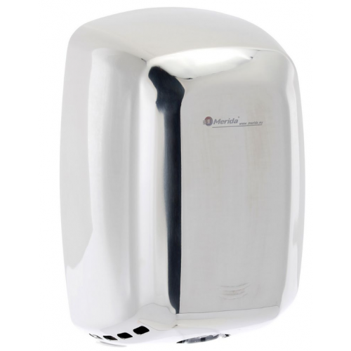 Polerowana suszarka do rąk ze stali nierdzewnej w wykończeniu z połyskiem, moc 420–1500 W