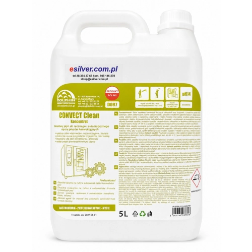 Mocny koncentrat do mycia pieców konwekcyjnych/ przypaleń Convect Clean 5L