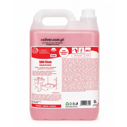 Profesjonalny preparat do łazienek i pryszniców Dolphin Sani Clean 5 l
