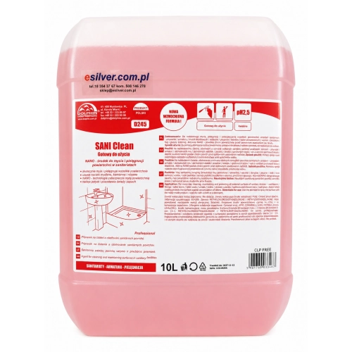 Środek do mycia kabin prysznicowych Sani Clean 10 l