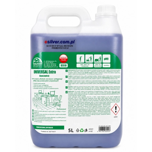 Profesjonalny preparat alkoholowy do wyposażenia Dolphin Universal Extra 5 l