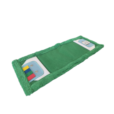 Zielony mop profesjonalny z mikrofazy DUO 40 cm