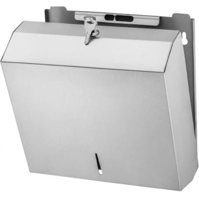 Stalowy dozownik na ręczniki papierowe w składce ZZ o standardowych wymiarach