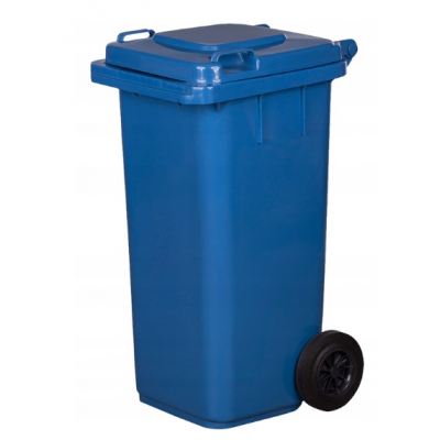 Pojemnik na odpady niebieski 120 litrowy