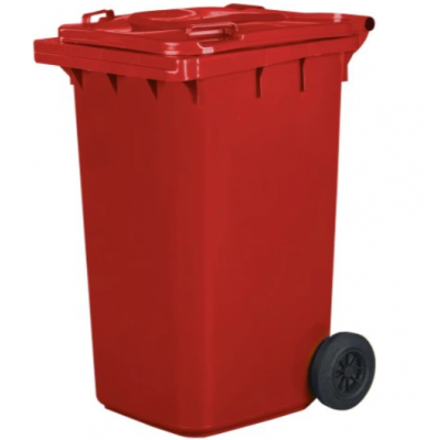 Pojemnik na odpady czerwony 240 litrowy