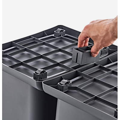 Zestaw koszy do segregacji odpadów 3x40 litrów 