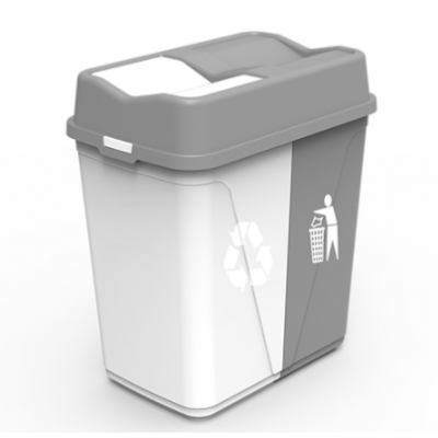 Kosz na śmieci do segregacji odpadów 100 l ECOBIN