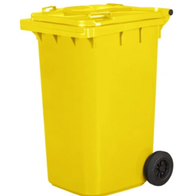 Pojemnik na odpady żółty 240 litrowy