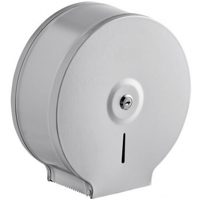 Metalowy dozownik / pojemnik na papier toaletowy Jumbo Silver - stal matowa