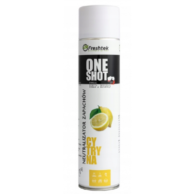 Odświeżacz powietrza Freshtek ONE SHOT Cytryna 600 ml