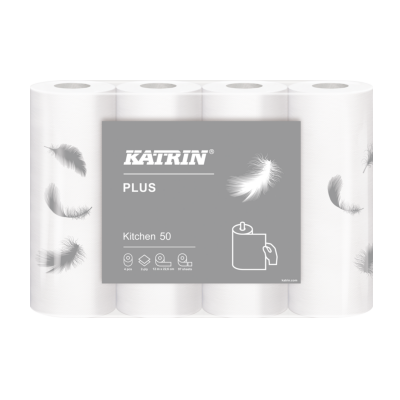 Super biały ręcznik papierowy w rolce Katrin Plus