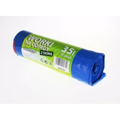 Niebieskie worki na odpady