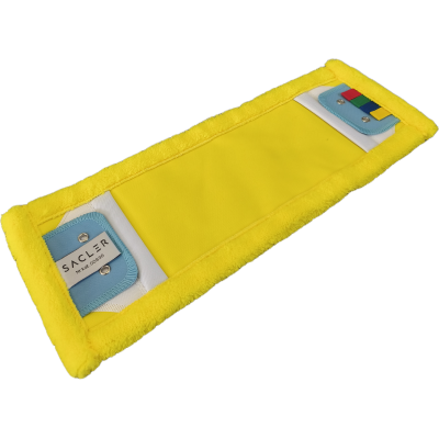 Żółty mop z mikrofibry płaski Speedy Duo 40 cm