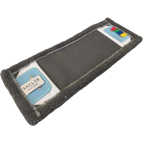 Szary mop profesjonalny z mikrofazy DUO 40 cm
