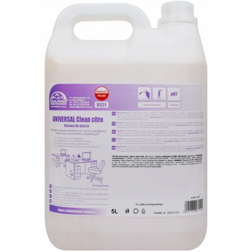 Preparat do pielęgnacji mebli Universal Clean Citro 5 l