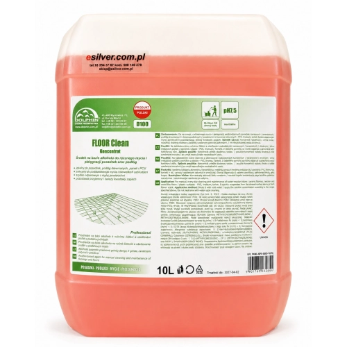 Profesjonalny środek do mycia podłóg Dolphin Floor Clean 10l