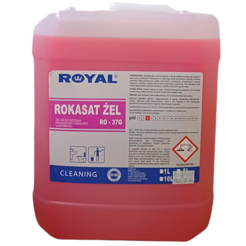 Żel do mycia pomieszczeń sanitarnych i urządzeń Rokasat Żel 10 l