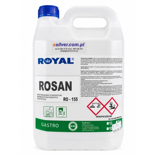 Płyn do mycia  maszyn do lodów i automatów do bitej śmietany Rosan 5L