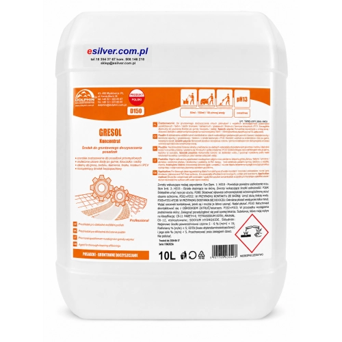 Mocny preparat do czyszczenia podłóg Dolphin Gresol 10 l