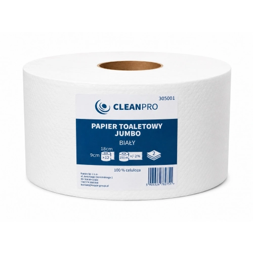 Papier toaletowy biały Jumbo 150m